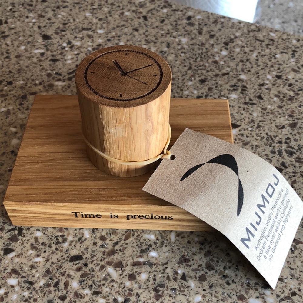 Wooden watch holder